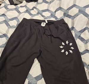 Adidas Mens Black Jogger Pants